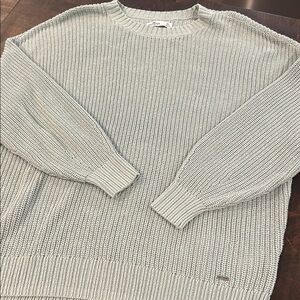 Hollister Women’s Light Green Crewneck Sweater